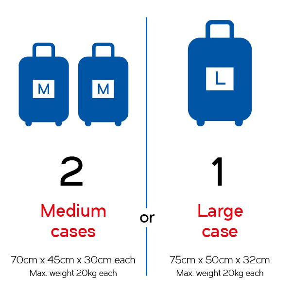 National express中乘客可攜帶兩件中型行李放車下的行李艙，兩件物品的總重量不得超過20公斤。